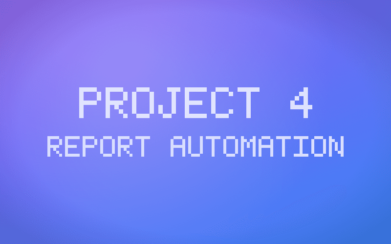 Automated financial report generation interface
